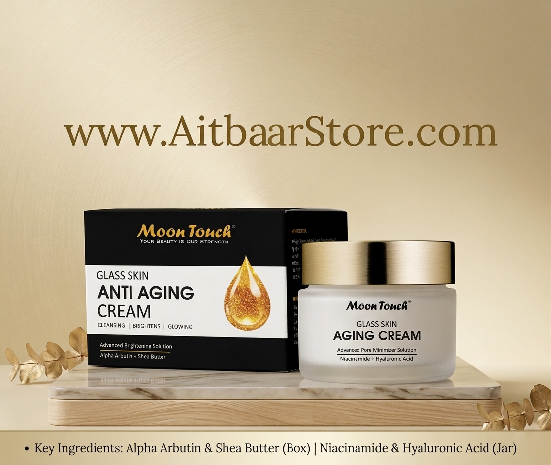Glass Skin Anti Aging Cream + Free Vitamin E Serum 20ml