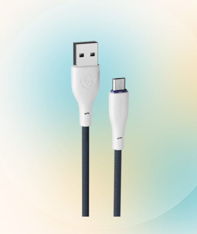 FLEXIN | R-2025 Micro USB Cable ( 1.2m length | Braided wire | 2.4Amp )